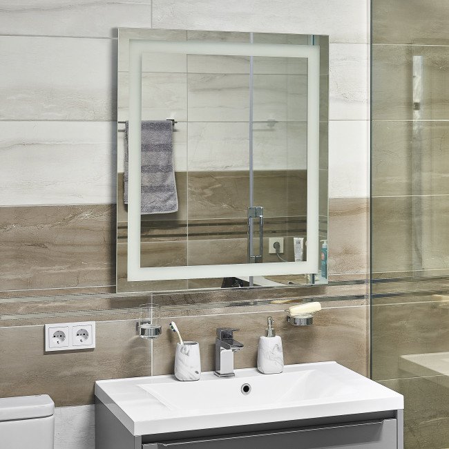 Дзеркало UNIO MRR-01 SQR-AA-H 700 x 800 mm LED FL з підігрівом 2