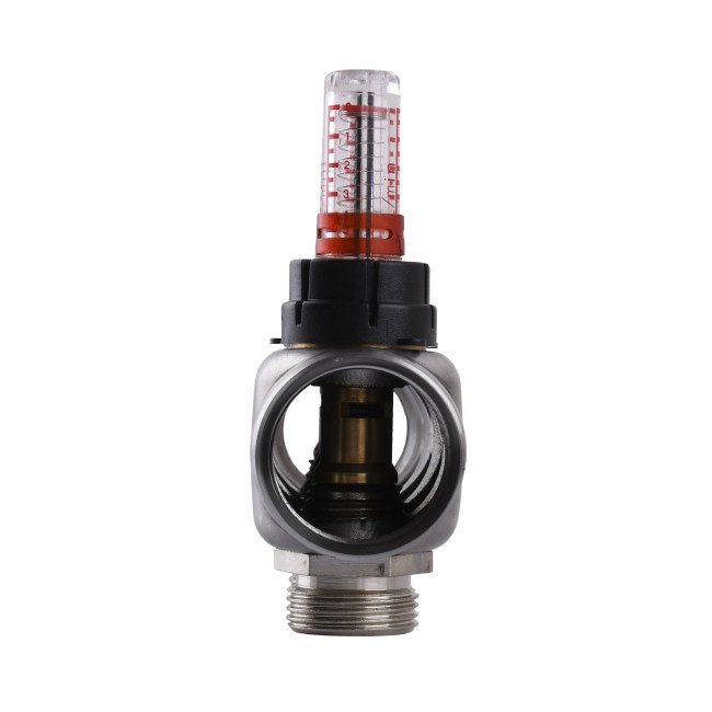 Колектор нержавіюча сталь з вимірювачем витрат ЕСО 001N 1″ x2 2