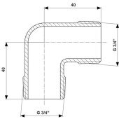 Кутник VIEGA 3091 3/4″ ЗЗ (317980) Кутник VIEGA 3091 3/4″ ЗЗ (317980)