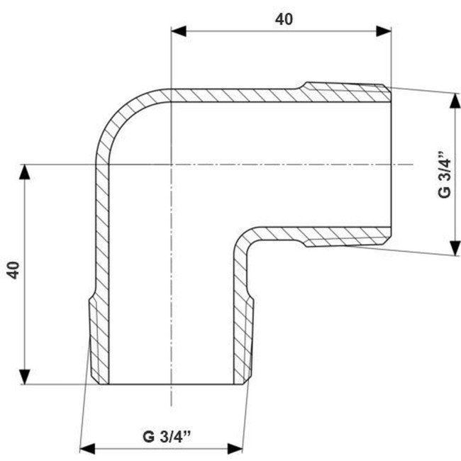 Кутник VIEGA 3091  3/4″ ЗЗ (317980) 2