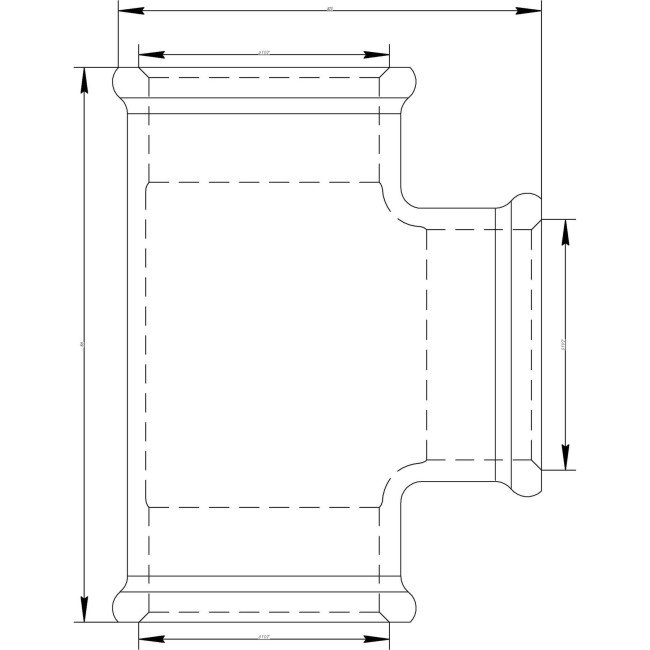 Трійник VIEGA 3130  1 1/2″ ВВВ (264307) 2