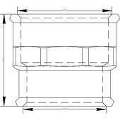 Муфта VIEGA 3240 1 1/2″х1 1/4″ ВВ (266394) Муфта VIEGA 3240 1 1/2″х1 1/4″ ВВ (266394)