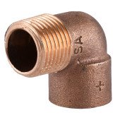 Кутовий перехід на різьбу VIEGA 90  18х1/2″ В (104436)