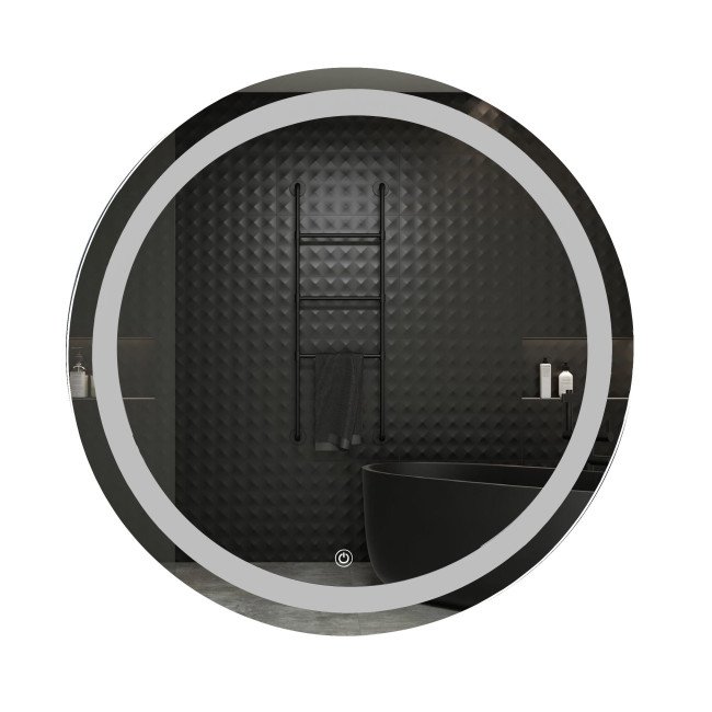 Дзеркало UNIO MRR-09 RND-S 700 x 700 mm LED FL з сенсором Дзеркало UNIO MRR-09 RND-S 700 x 700 mm LED FL з сенсором