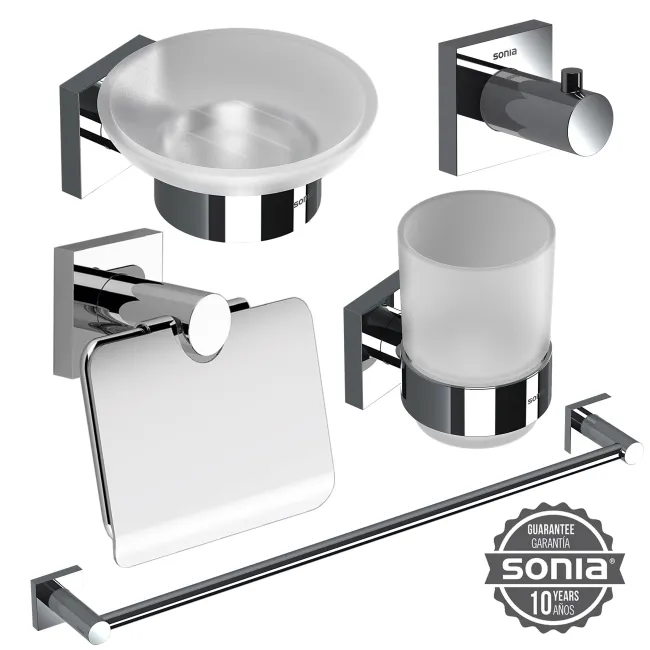 Набір аксесуарів для ванної SONIA LINE KIT ( 5 предметів) 183180 Набір аксесуарів для ванної SONIA LINE KIT ( 5 предметів) 183180