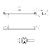 Набір аксесуарів для ванної  SONIA ASTRAL KIT BLACK ( 5 предметів) 185788