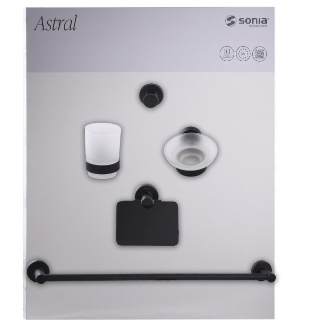 Набір аксесуарів для ванної  SONIA ASTRAL KIT BLACK ( 5 предметів) 185788
