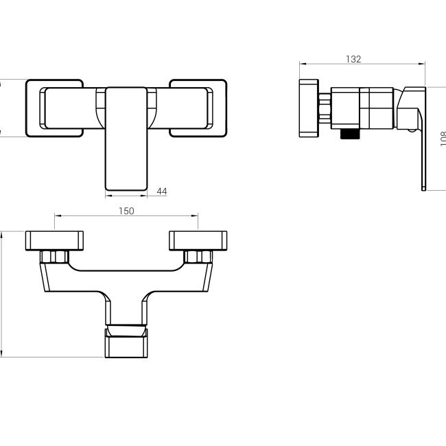 Змішувач для душу DOMINO Dionis DDD-105N Змішувач для душу DOMINO Dionis DDD-105N