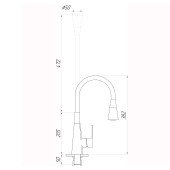 Змішувач для кухні DOMINO Dionis DDD-203SM-BB