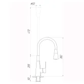 Змішувач для кухні DOMINO Dionis DDD-203SM-BB