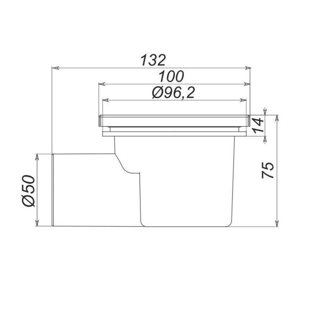 Трап Т50.00 з гідрозатовором SOLOPLAST Трап Т50.00 з гідрозатовором SOLOPLAST