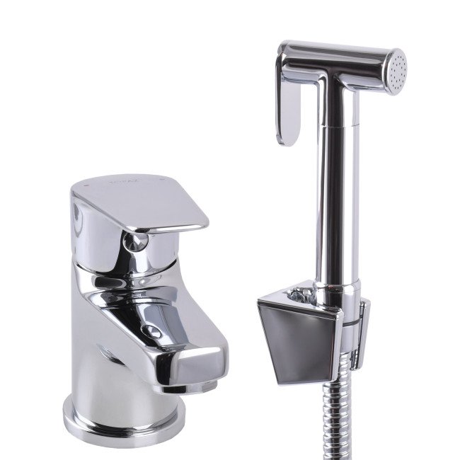 Змішувач для умивальника TOPAZ CAPRI TCA-15206-H43 гігієнічний зі стоп-лійкою вбудований клапан D35 Змішувач для умивальника TOPAZ CAPRI TCA-15206-H43 гігієнічний зі стоп-лійкою вбудований клапан D35