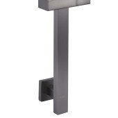 Душова стійка GLOBVS-1108-GP -Квадрат,ГРАФІТ.,із нерж. сталі SUS304, L-650мм, в коробці