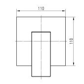 Змішувач для душу вбудований TOPAZ ODISS TO-18105-H66 на один вихід, без душового комплекту