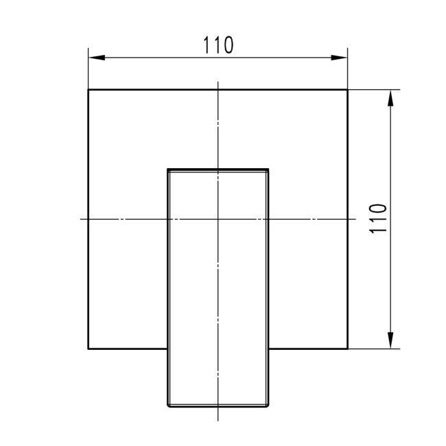 Змішувач для душу вбудований TOPAZ ODISS TO-18105-H66 на один вихід, без душового комплекту