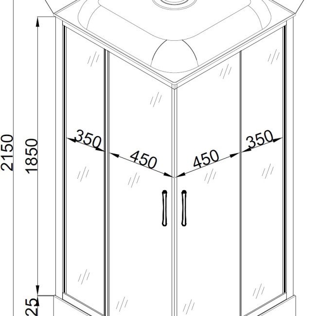 Душовий бокс квадратний NIDA L90GBB (L90B) BRAVO (4уп.) Душовий бокс квадратний NIDA L90GBB (L90B) BRAVO (4уп.)