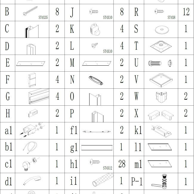 Душовий бокс квадратний NIDA L90GBB (L90B) BRAVO (4уп.) Душовий бокс квадратний NIDA L90GBB (L90B) BRAVO (4уп.)