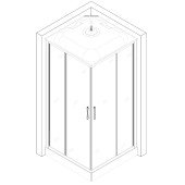 Душовий бокс квадратний NIDA L90GBB (L90B) BRAVO (4уп.) Душовий бокс квадратний NIDA L90GBB (L90B) BRAVO (4уп.)