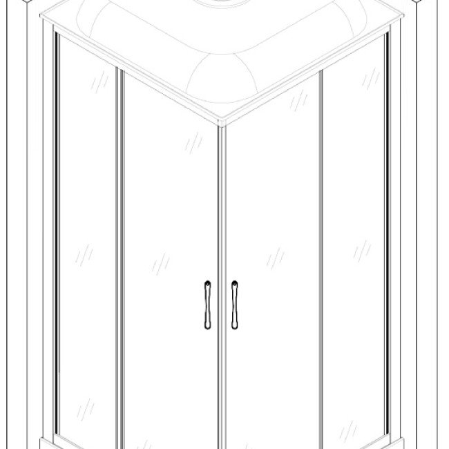 Душовий бокс квадратний NIDA L90GBB (L90B) BRAVO (4уп.) Душовий бокс квадратний NIDA L90GBB (L90B) BRAVO (4уп.)