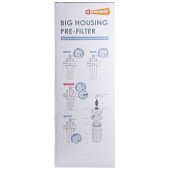 Фільтр-колба + ПП картридж  Big Blue 20″, 1″ NEW (функція зворотньої промивки)