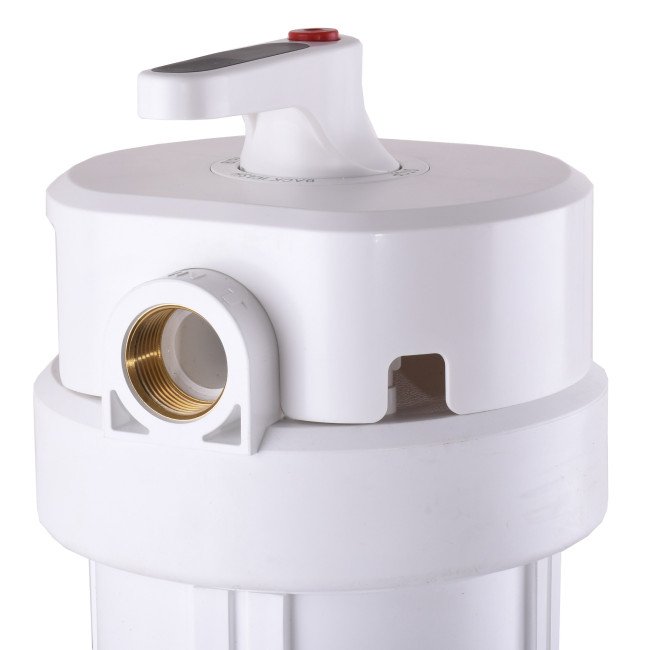 Фільтр-колба + ПП картридж  Big Blue 20″, 1″ NEW (функція зворотньої промивки)