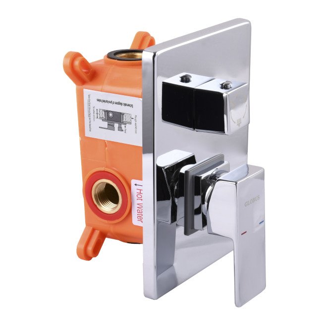 Змішувач для душу Globus Lux SMART GSM-305-00  вбудований на три споживача, без душ.набора, хром