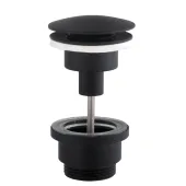HG15-04A-10-BR-Click-clack--Донний клапан  ЛАТУНЬ ,Універсальний, Чорний мат (Box Globus Lux)