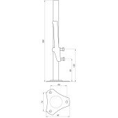Підлоговий кронштейн панельного радіатора висота-300мм СТ3-С Підлоговий кронштейн панельного радіатора висота-300мм СТ3-С