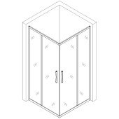 Душова кабіна квадратна без піддона ODRA N90TB.Mosaic BRAVO (1уп.) Душова кабіна квадратна без піддона ODRA N90TB.Mosaic BRAVO (1уп.)