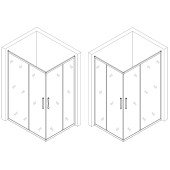 Душова кабіна прямокутна без піддона NOTEC N120FS BRAVO (1уп.) Душова кабіна прямокутна без піддона NOTEC N120FS BRAVO (1уп.)