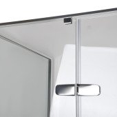 Душова кабіна квадратна без піддона від стіни WDA N90TC BRAVO (1уп.)