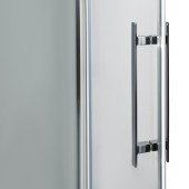 Душова кабіна квадратна без піддона від стіни WDA N90TC BRAVO (1уп.)