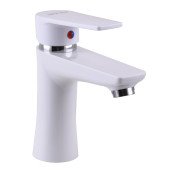 Змішувач для умивальника BRAVO BR-00-101 термопластик ABS, білий, на гайці Змішувач для умивальника BRAVO BR-00-101 термопластик ABS, білий, на гайці