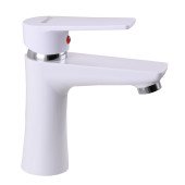 Змішувач для умивальника BRAVO BR-00-101 термопластик ABS, білий, на гайці Змішувач для умивальника BRAVO BR-00-101 термопластик ABS, білий, на гайці