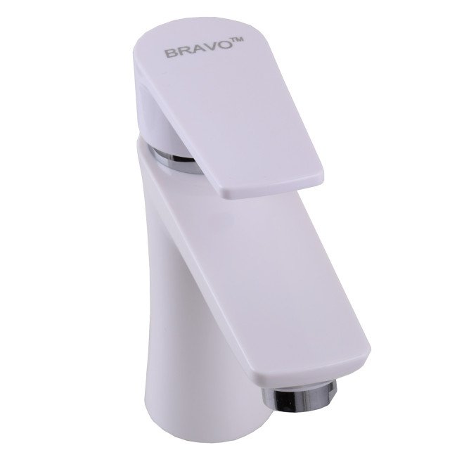 Змішувач для умивальника BRAVO BR-00-101 термопластик ABS, білий, на гайці Змішувач для умивальника BRAVO BR-00-101 термопластик ABS, білий, на гайці