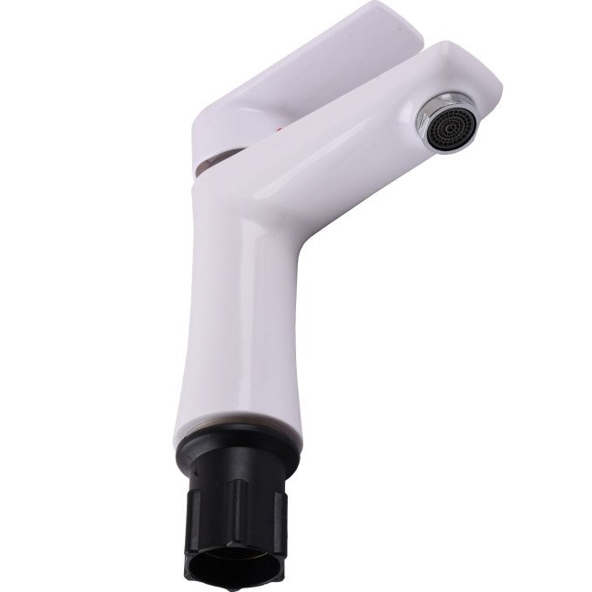 Змішувач для умивальника BRAVO BR-00-101 термопластик ABS, білий, на гайці Змішувач для умивальника BRAVO BR-00-101 термопластик ABS, білий, на гайці