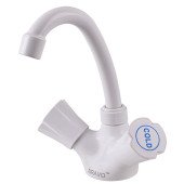 Змішувач для умивальника BRAVO B2-00-401 термостійкий ABS пластик, білий Змішувач для умивальника BRAVO B2-00-401 термостійкий ABS пластик, білий