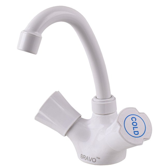 Змішувач для умивальника BRAVO B2-00-401 термостійкий ABS пластик, білий Змішувач для умивальника BRAVO B2-00-401 термостійкий ABS пластик, білий