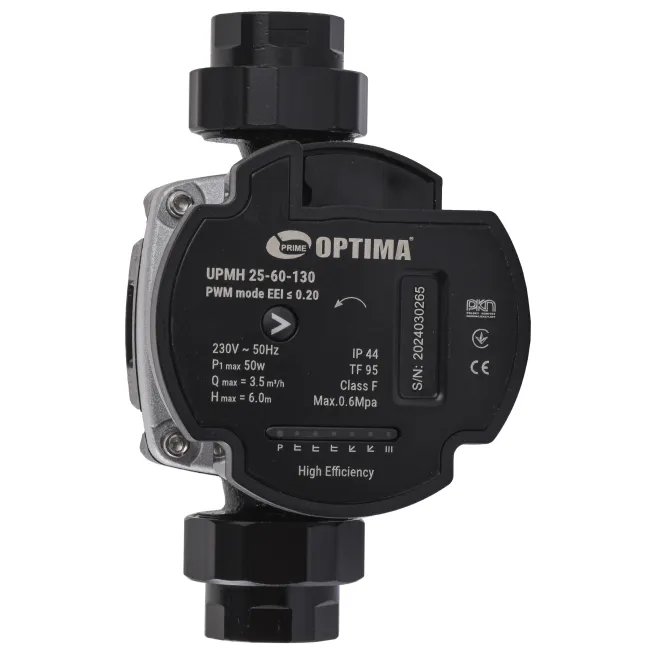 Насос циркуляційний енергоощадний Optima PRIME UPMH 25-60AUTO 130мм + гайки 2 Насос циркуляційний енергоощадний Optima PRIME UPMH 25-60AUTO 130мм + гайки 2