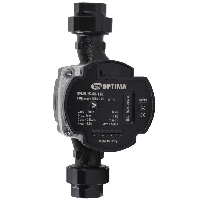Насос циркуляційний енергоощадний  Optima PRIME UPMH 25-60AUTO 180мм + гайки 2