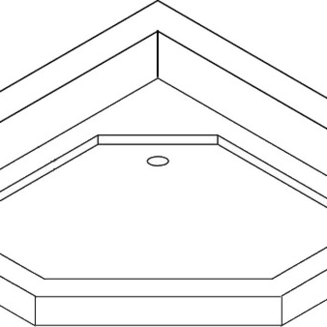 Душовий піддон пятикутний WIEPRZ PL90F BRAVO (1уп.) Душовий піддон пятикутний WIEPRZ PL90F BRAVO (1уп.)