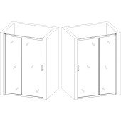 Душові двері TORMES 140FS BRAVO (2уп.)