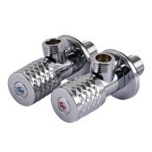 Угловые керамические краны PROFESSIONAL EXCLUSIVE 1/2″X1/2″ 9999 CHROME - идеальное решение для вашей ванной комнаты!