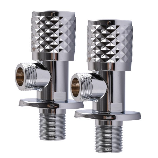 Угловые керамические краны PROFESSIONAL EXCLUSIVE 1/2″X1/2″ 9999 CHROME - идеальное решение для вашей ванной комнаты!