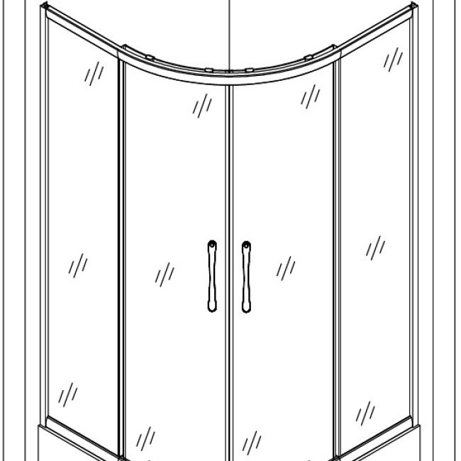 Душова кабіна півкругла WARTA H90GB BRAVO (2уп.) Душова кабіна півкругла WARTA H90GB BRAVO (2уп.)