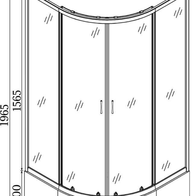 Душова кабіна півкругла WARTA H90GB BRAVO (2уп.) Душова кабіна півкругла WARTA H90GB BRAVO (2уп.)