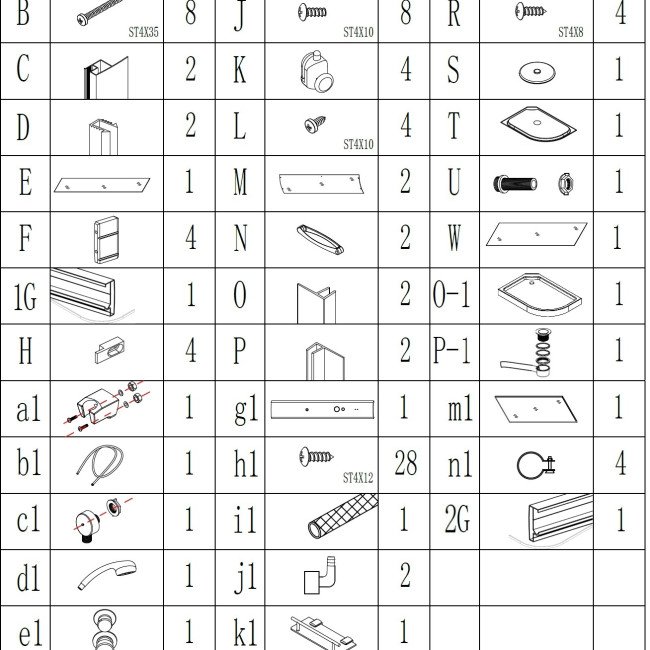 Душовий бокс асиметричний лівий REGA L120FFSL BRAVO (3уп.)