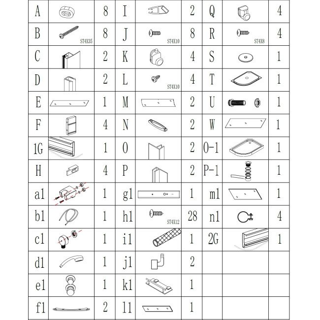 Душовий бокс асиметричний правий REGA L120FFSR BRAVO (3уп.) 2