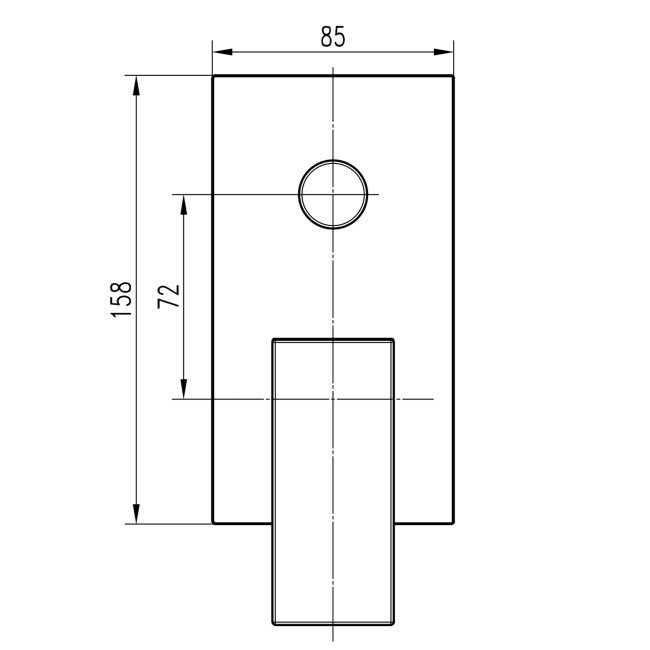 Змішувач для душу вбудований TOPAZ ODISS TO-18205-H66-BL Змішувач для душу вбудований TOPAZ ODISS TO-18205-H66-BL