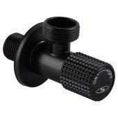 Кран кутовий кераміка SOLOMON EXCLUSIVE 1/2″X3/4″ 989 BB (BLACK/BLACK) ( 1шт.) Кран кутовий кераміка SOLOMON EXCLUSIVE 1/2″X3/4″ 989 BB (BLACK/BLACK) ( 1шт.)